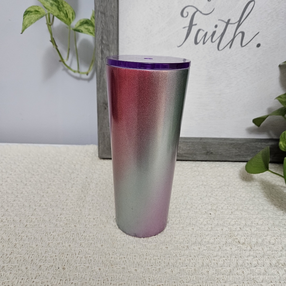 Starbucks 16oz Holiday Ombre pink & purple Stainless Steel with lid - Picture 8 of 16